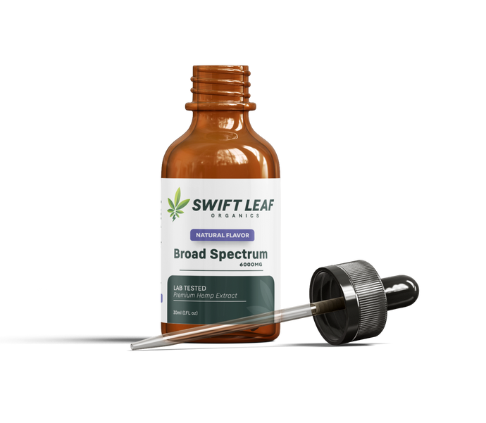 6000 mg CBD Oil Broad Spectrum Organic Hemp Tincture